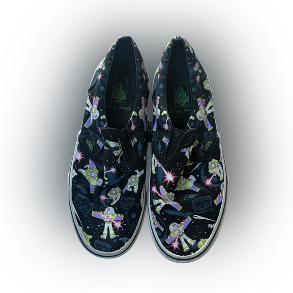 Vans x Disney Pixar Buzz Lightyear Slip-On Sneakers | Women’s 5 / Men’s 4 - Picture 1 of 8